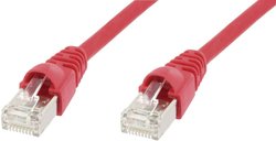 Kabel LAN Telegärtner L00005A0029, 1 szt., RJ45, CAT 6a, S/FTP, 10.00 m, czerwony