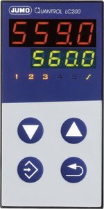 Termostat Jumo Quantrol LC100 L, J, T, K, E, N, S, R, Pt100, Pt1000, KTY  Przekaźnik 3 A (S x W) 48 mm x 48 mm