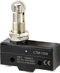 Mikroprzełącznik TRU COMPONENTS TC-9201360, 1 zestyk przełączny, 1 x wł/(wł), 250 V/AC, 15 A, 1 szt.