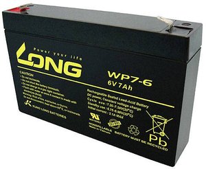 Akumulator ołowiowy Long WP7-6 WP7-6, AGM, 6 V, 7 Ah