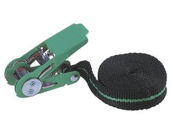 Pas napinający jednoczęściowy Siła pociągowa LC mocowanie (indywidualnie / bezpośredni)=90 daN (D x S) 4 m x 25 mm Wolfcraft 3418000