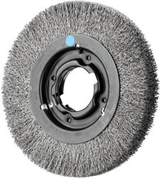 PFERD Szczotka okrągła, szeroka, niezwiązana, RBU Ø 200 x 25 mm, zmienny otwór, drut ze stali nierdzewnej Ø 0,30 do szlifierki stołowej 1 43701260 1 szt.