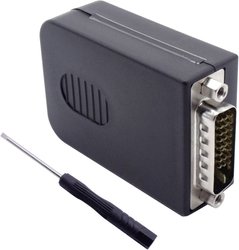 Złącze DVI Quadrios 2001C225, brąz fosforowy, złącze męskie proste, 1 szt.