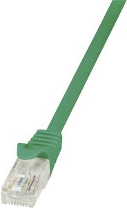 kabel LAN LogiLink CP2075U, 1 szt., RJ45, CAT 6, U/UTP, 5.00 m, zielony