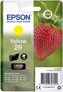 Epson atrament T2984, 29 tusz oryginalny  Żółty C13T29844012