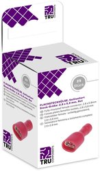 TRU COMPONENTS T1904C113 Asortyment konektorów płaskich, żeńskich 25 szt.