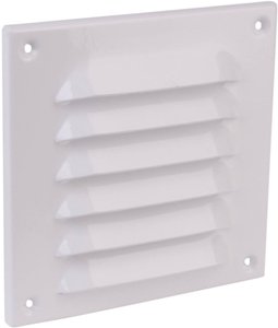 Kratka maskująca aluminiowa, lakierowana na biało 150 x 150 Wallair N31805 Kratka wentylatora (D x S) 15 cm x 15 cm