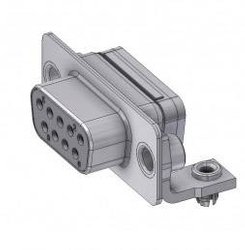 Złącze żeńskie D-Sub Deltron Connectors DTS 09 SYCSMD2 UN, rzędy: 2, styki: 9, 90 °, 1 szt.