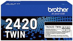 Brother Toner TN-2420TWIN TN2420TWIN tusz oryginalny Czarny 3000 strony