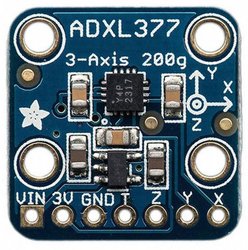 ADXL377 - High-G Triple-Axis Accelerometer (±200g Analog Out) Płyta rozszerzeń Adafruit 1413 Czujnik przyspieszenia 1 szt.