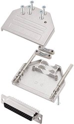 Obudowa złącza D-SUB encitech DTZI25-HDS-K DTZI25-HDS-K, odlew cynkowy, 180 °, 1 szt.