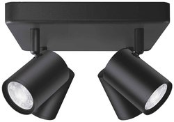 Lampa sufitowa LED WiZ IMAGEO WiZ Spots 4x5W B 22-65K RGB SQ 8719514554573 20 W 1380 lm czarny