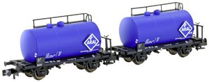 Wagon cysterna Hobbytrain H24833 N Zestaw 2 lekkich cystern Aral z DB