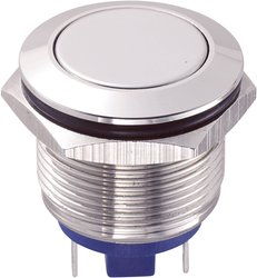 Przycisk wandaloodporny chwilowy TRU COMPONENTS GQ19F-10/J/N, 1 x wył/(wł), IP65, 1 szt.