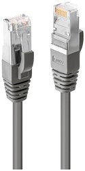 Kabel LAN LINDY 47210, 1 szt., RJ45, CAT 6, S/FTP, 0.30 m, antracytowy
