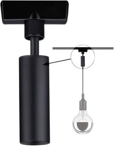 Element systemu konstrukcyjnego Paulmann  96914 Adapter przenoszenia  czarny
