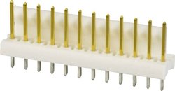 Listwa kołkowa, męska, standardowa TE Connectivity MTA-100 3-641215-7, wire-to-wire, piny: 7, 5 A, 1 szt.