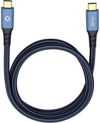 Kabel USB Oehlbach USB Plus CC, USB 3.2 Gen1 (USB 3.0), Złącze męskie USB-C®, Złącze męskie USB-C®, 1.00 m