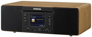 Radio internetowe z odtwarzaczem CD Sangean DDR-66 BT Internet, DAB+, FM funkcja nagrywania, funkcja budzika czarny, orzech włoski