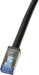 Kabel krosowy LogiLink CQ7063S Outdoor CAT 6A S/FTP PCW+PE, czarny, 3 m. Kabel LAN LogiLink CQ7063S, 1 szt., RJ45, CAT 6a, S/FTP, 3.00 m, czarny