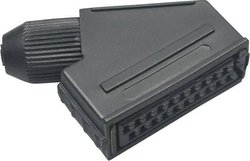 Gniazdo Scart (eurozłącze) BKL Electronic 903014, zakrzywione