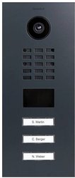 Wideodomofon IP DoorBird D2103V 423870772 LAN Jednostka zewnętrzna stali szlachetnej, RAL 7016 (jedwab matowy)