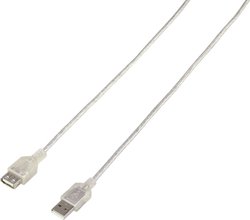 Kabel USB Renkforce, USB 2.0, Złącze męskie USB-A, Złącze żeńskie USB-A, 4.50 m
