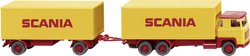 Model ciężarówki Wiking 045702 H0 Scania Przyczepa do walizki