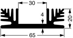 Radiator Fischer Elektronik SK 48 50 SA 2.8 K/W