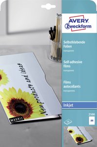 Folia samoprzylepna Avery-Zweckform  2500 DIN A4 przezroczysty 10 szt.