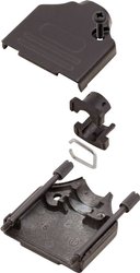 Obudowa złącza D-SUB MH Connectors MHDTZK9-BK-K 6560-0815-01, metal, 180 °, 1 szt.