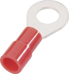 Końcówka oczkowa  Maksymalne pole powierzchni przekroju=10 mm² Ø otworu=8.4 mm Izolowane częściowo czerwony Cimco 180074 1 szt.