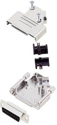 Zestaw listew żeńskich D-Sub TRU COMPONENTS TCD45ZK15DBSK 7708876, rzędy: 2, styki: 15, 45 °, 1 szt.