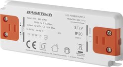 Basetech LD-12-12 Transformator LED Stałonapięciowy 12 W 1 A Możlowość stosowania w meblach, Zabezpieczenie przed przepięciem, Montaż w strefach zagrożonych wybuchem 1 szt.