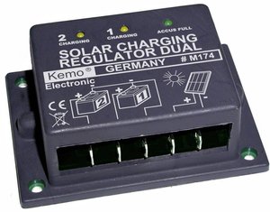 Solarny regulator ładowania Kemo Dual M174 Szeregowe 12 V 16 A