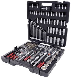 Zestaw kluczy nasadowych 1/4",+3/8",+1/2",, 216 szt Zestaw kluczy nasadowych KS Tools 917.0216 917.0216