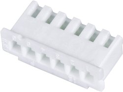 Obudowa złącza pin żeńskiego na kabel JST 800298, Ilość pinów 7, Wymiary siatki: 2.50 mm, 1 szt.