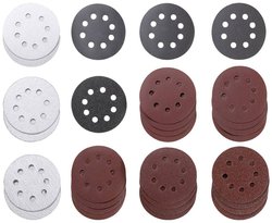 kwb 491885 papier ścierny / zestaw tarcz ściernych, 30 sztuk, Ø 115 mm, perforowany, do szlifierek Papier ścierny delta, zestaw kwb 491885 30 szt.