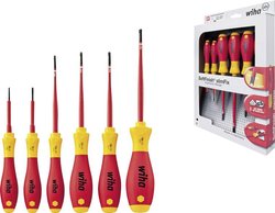 Zestaw wkrętaków SoftFinish® electric slimFix TORX®, 6 częściowy Zestaw wkrętaków Wiha  36558