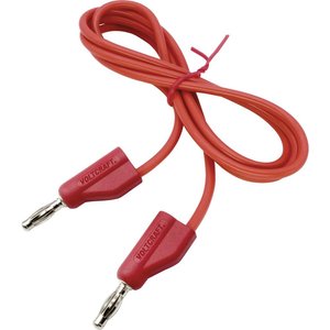 VOLTCRAFT MSB-100 Przewód pomiarowy złącze męskie 4 mm złącze męskie 4 mm 1.00 m czerwony 1 szt.