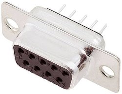 Listwa żeńska D-Sub encitech DD09-FTBS 2103-0100-11, rzędy: 2, styki: 9, 180 °, 1 szt.