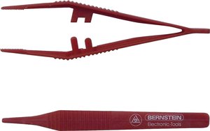 Pęseta plastikowa, Bernstein 05-0030, długość 125 mm