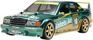 Model samochodu RC Tamiya Mercedes-Benz 190E Diebels Alt, 1:10, Do samodzielnego złożenia