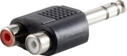 Adapter jack  złącze męskie jack 3,5 mm - złącze żeńskie RCA/cinch Stereo TRU COMPONENTS 1559822  1 szt.
