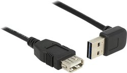 przedłużacz USB 2.0 Delock 83547, [1x złącze męskie USB-A 2.0 - 1x złącze żeńskie USB-A 2.0], 1.00 m, czarny