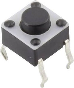 Przycisk TRU COMPONENTS YST-1102A 1386947, 12 V/DC, 0.05 A, 1 szt.