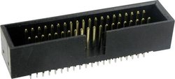 TRU COMPONENTS 1589666 Złącze żeńskie bez dźwigni usuwania Siatka: 1.27 mm Ilośc pinów: 26 Ilość rzędów: 2 1 szt.