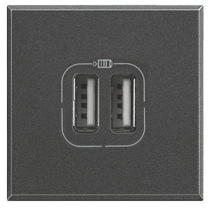 Legrand   Gniazdo USB Axolute antracytowy HS4287C2