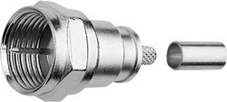 Złacze F Telegärtner J01600A0012 J01600A0012 złącze męskie proste 75 Ω 1 szt.