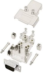 Zestaw listew męskich D-Sub TRU COMPONENTS TCTRIM09HDP15K 7708604, rzędy: 3, styki: 15, 180 °, 1 szt.